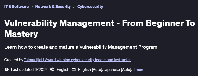 Pictures · Vulnerability Management – From Beginner To Mastery 2024-6