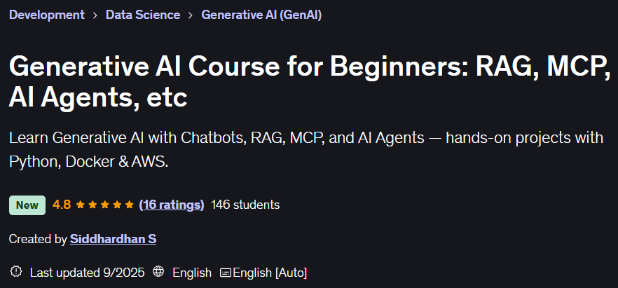 Pictures · Generative AI Course for Beginners: RAG, MCP, AI Agents, etc 2025-9
