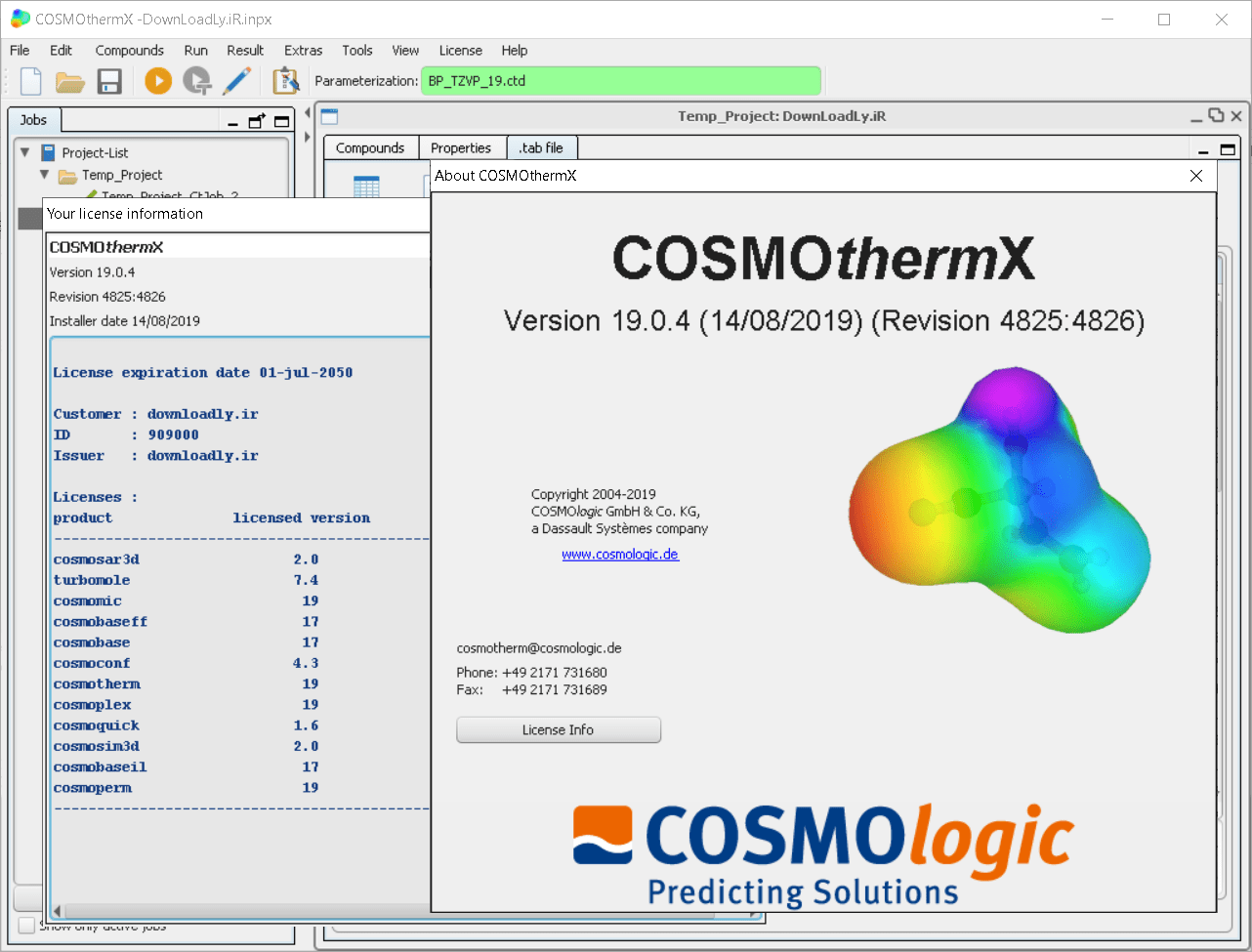 Pictures · COSMOlogic COSMOthermX & TmoleX 19.0 x64