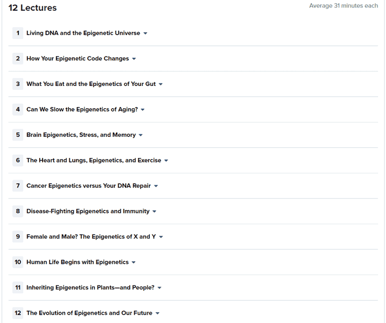 Course topics · Epigenetics: How Environment Changes Your Biology 2023-2