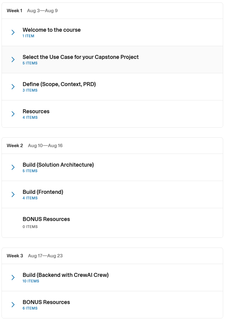 Course topics · Maven — Become an Agentic Architect 2026-5