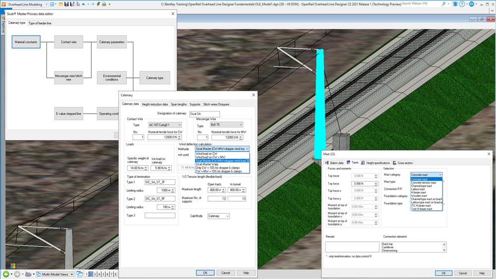 Pictures · Bentley OpenRail Overhead Line Designer 2024