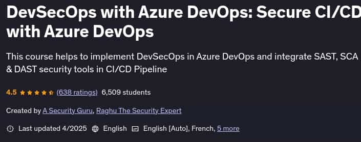 Pictures · Udemy — DevSecOps with Azure DevOps: Secure CI/CD with Azure DevOps 2025-4