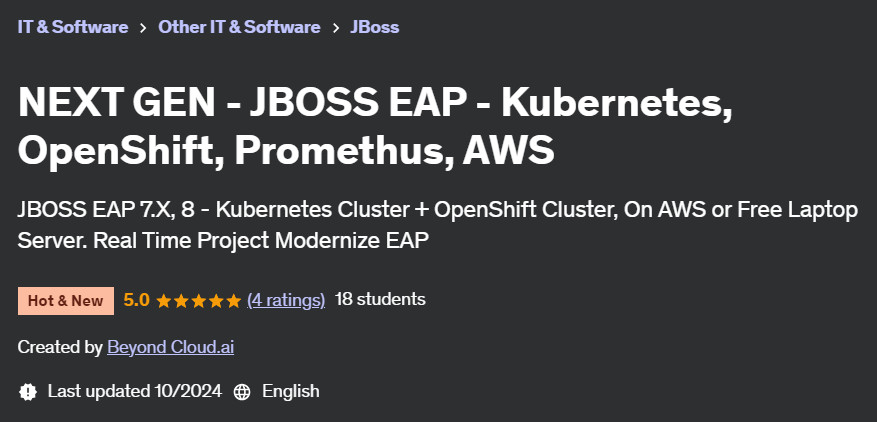 Pictures · Udemy — NEXT GEN – JBOSS EAP – Kubernetes, OpenShift, Promethus, AWS 2024-9