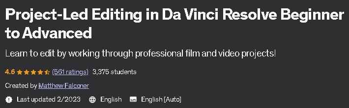 Pictures · Udemy — Project-Led Editing in Da Vinci Resolve Beginner to Advanced 2021-2