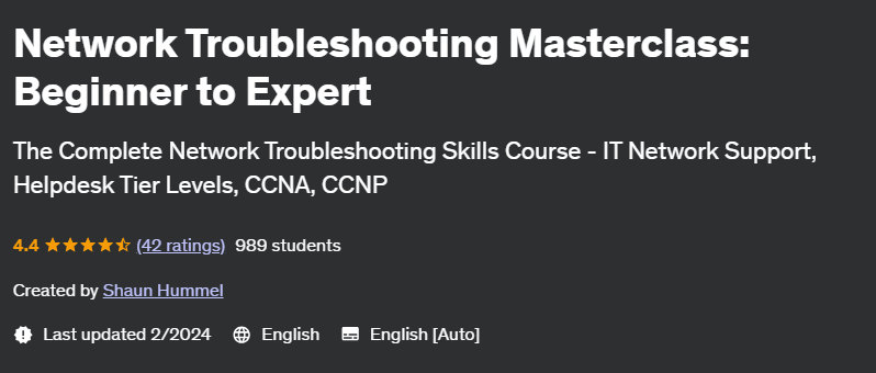 Pictures · Udemy — Network Troubleshooting Masterclass: Beginner to Expert 2024-2