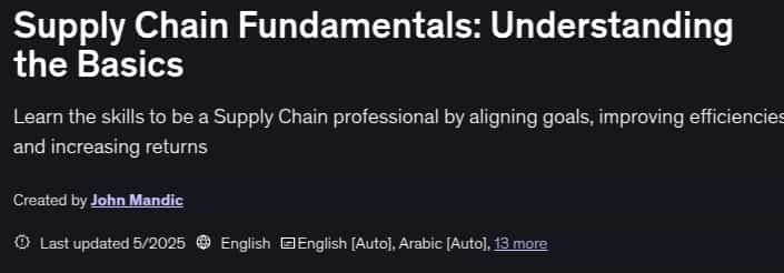 Pictures · Udemy — Supply Chain Fundamentals: Understanding the Basics 2025-5