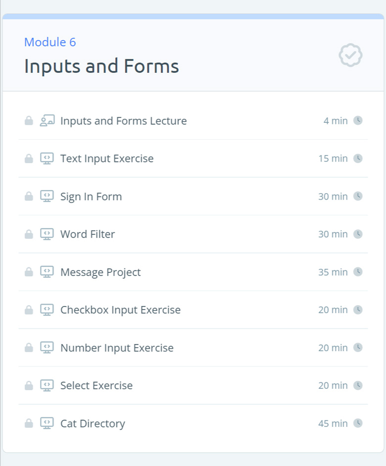 Course topics · React-Formula – Learn Frontend Development 2024-8