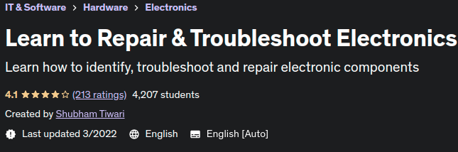 Pictures · Udemy — Learn to Repair & Troubleshoot Electronics 2022-3
