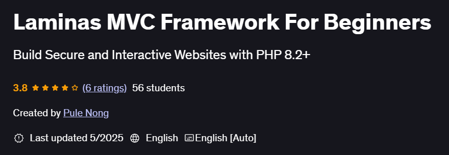 Pictures · Udemy — Laminas MVC Framework For Beginners 2025-5