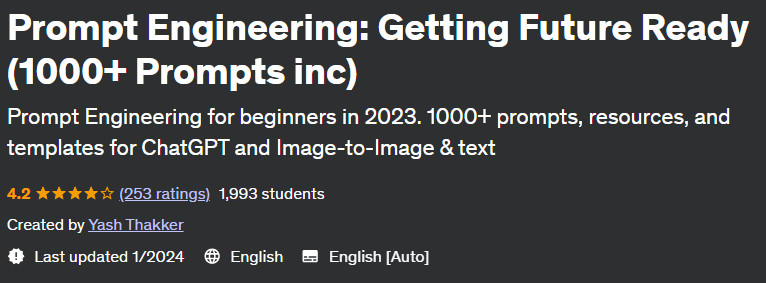 Pictures · Udemy — Prompt Engineering: Getting Future Ready (1000+ Prompts inc) 2023-3