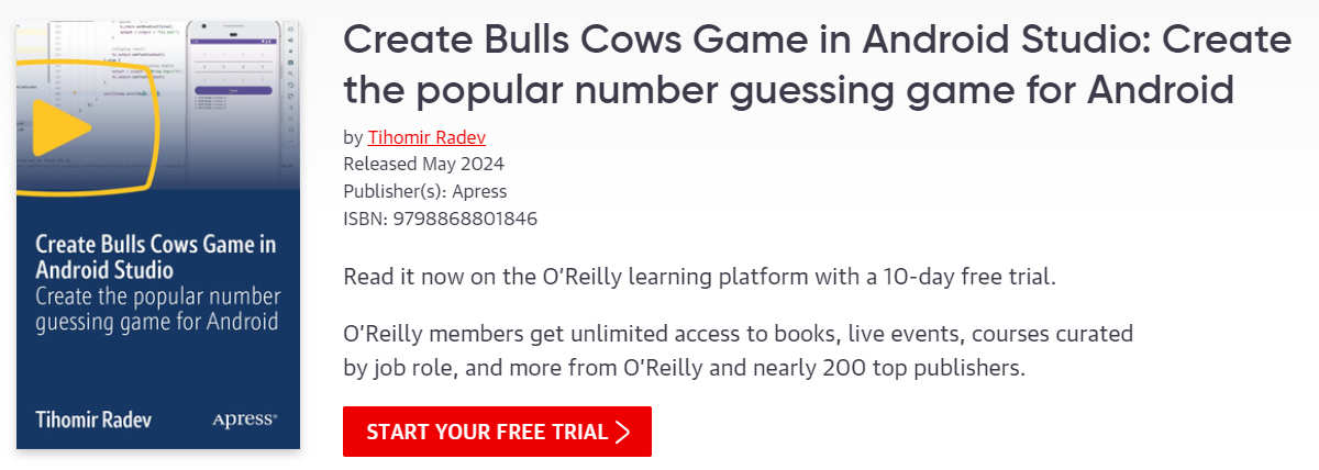 Pictures · Oreilly — Create Bulls Cows Game in Android Studio: Create the popular number guessing game for Android 2024-5