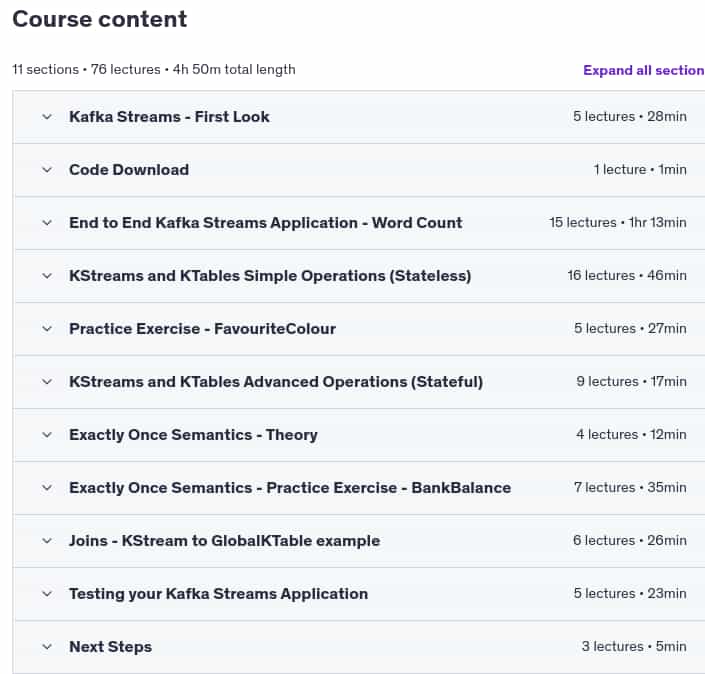 Темы курса · Apache Kafka Series – Kafka Streams для обработки данных 2025-4
