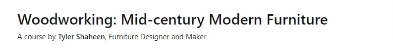 Pictures · Domestika — Woodworking: Mid-century Modern Furniture 2024-2