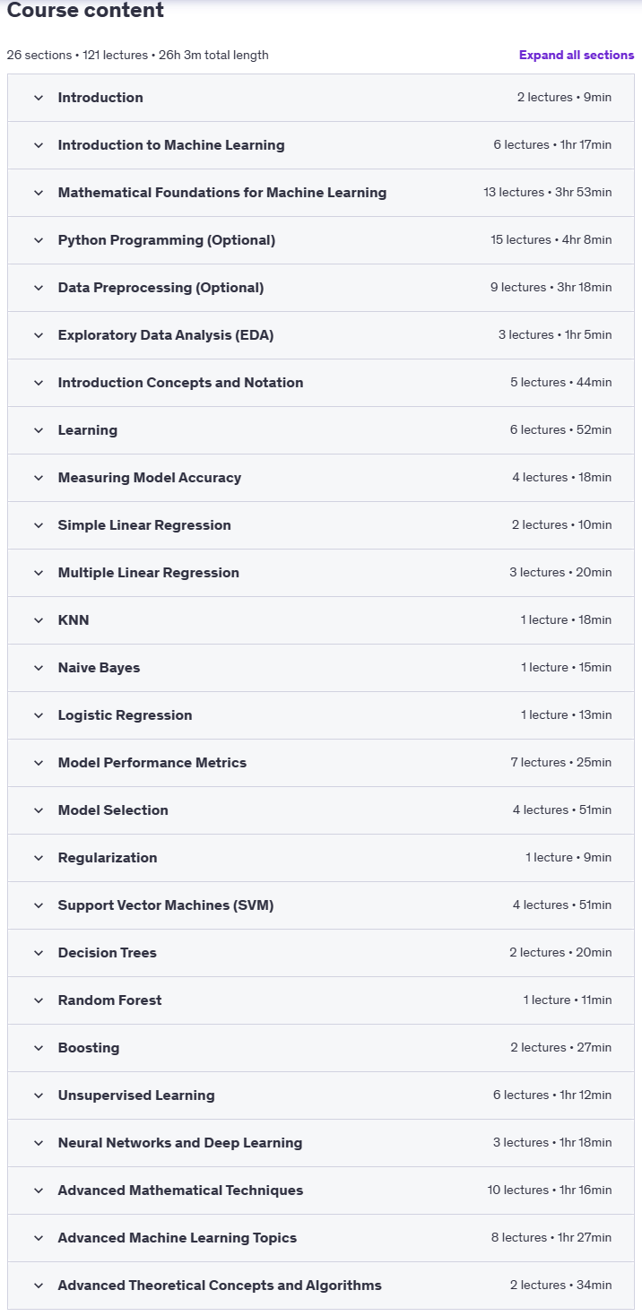 Course topics · Machine Learning Masterclass 2025-3