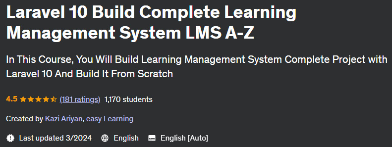 Pictures · Udemy — Laravel 10 Build Complete Learning Management System LMS A-Z 2024-3