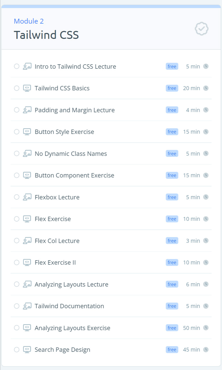 Course topics · React-Formula – Learn Frontend Development 2024-8