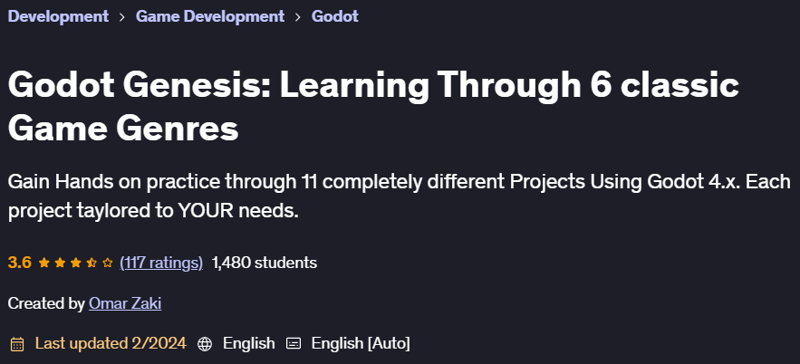 Pictures · Udemy — Godot Genesis: Learning Through 6 classic Game Genres 2024-2