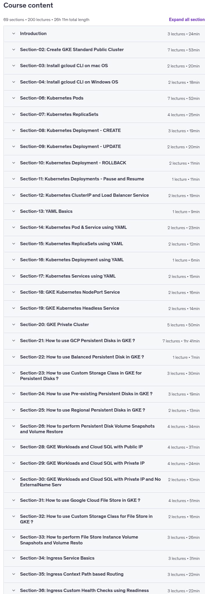 Kursthemen · GCP GKE Google Kubernetes Motoren DevOps 75 Real-Welt Demos 2025-5