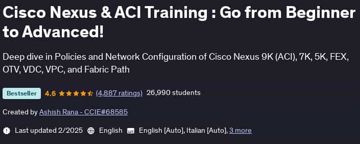 Pictures · Udemy — Cisco Nexus & ACI Training : Go from Beginner to Advanced! 2025-2