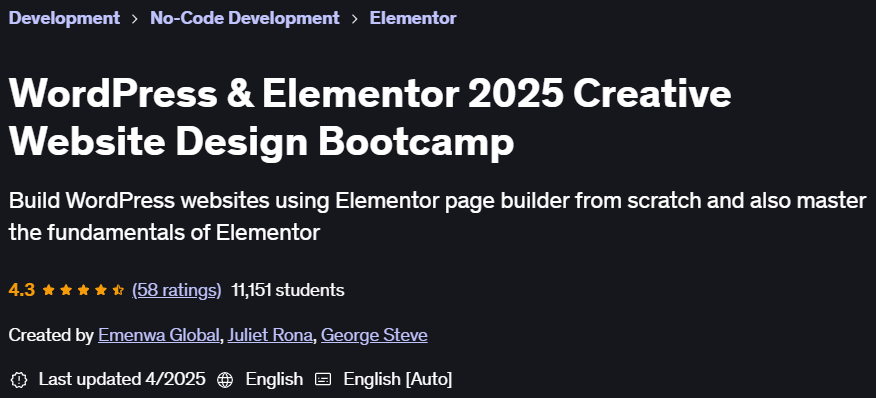 Pictures · Udemy — WordPress & Elementor 2025 Creative Website Design Bootcamp 2023-8