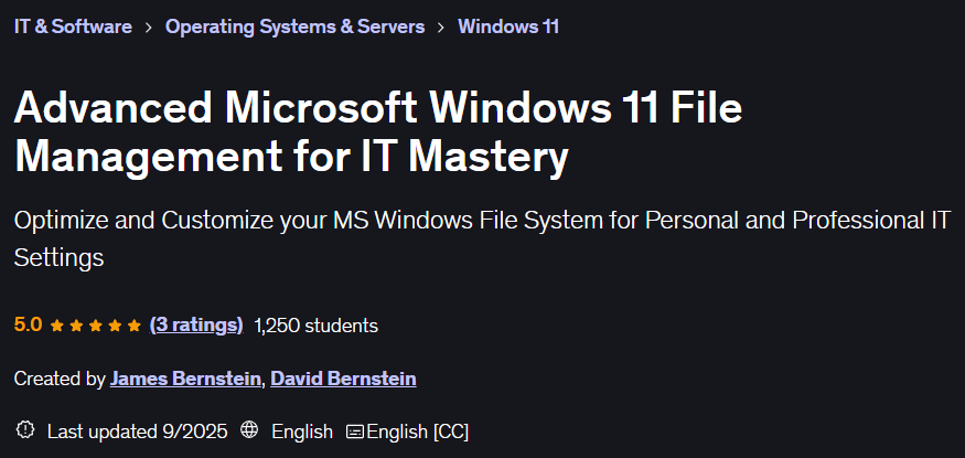 चित्र · उन्नत माइक्रोसॉफ्ट Windows 11 फ़ाइल प्रबंधन IT मास्टर के लिए 2025-5