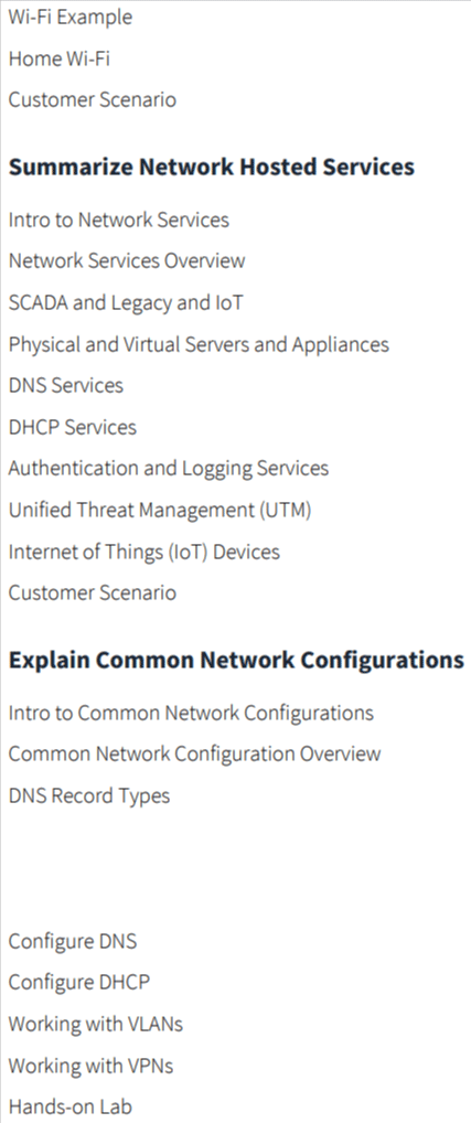 Kursthemen · CBTNuggets - CompTIA A + Kern 1 (220-1201Online Training 2025-7