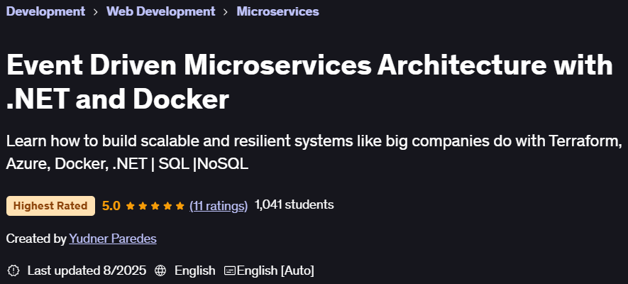 Pictures · Udemy — Event Driven Microservices Architecture with .NET and Docker 2025-8