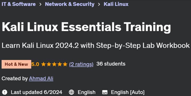 Pictures · Udemy — Kali Linux Essentials Training 2024-6