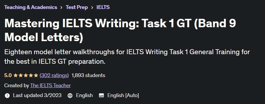 Pictures · Udemy — Mastering IELTS Writing: Task 1 GT (Band 9 Model Letters) 2022-3