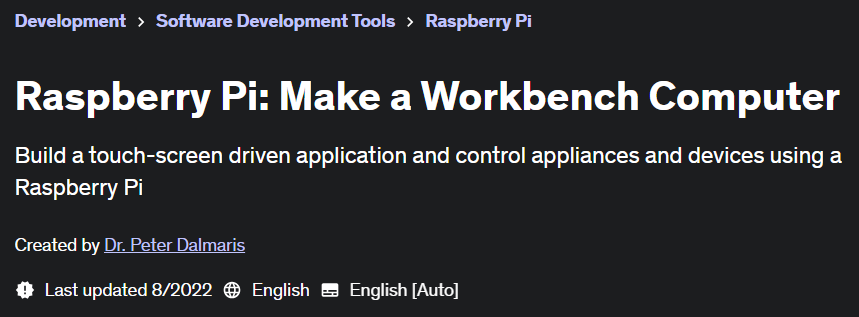 Pictures · Udemy — Raspberry Pi: Make a Workbench Computer 2022-8