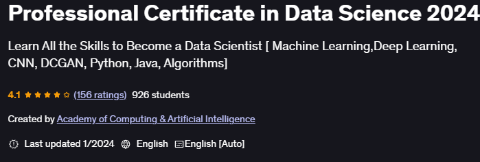 Images · Certificat professionnel en sciences des données 2024-1