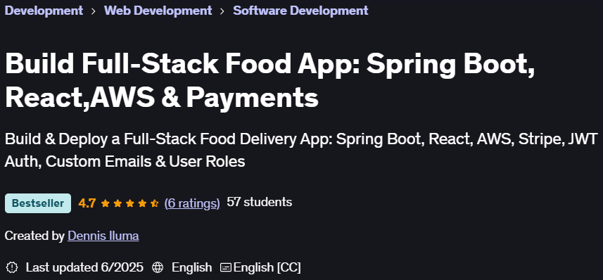 Pictures · Udemy — Build Full-Stack Food App: Spring Boot, React,AWS & Payments 2025-6