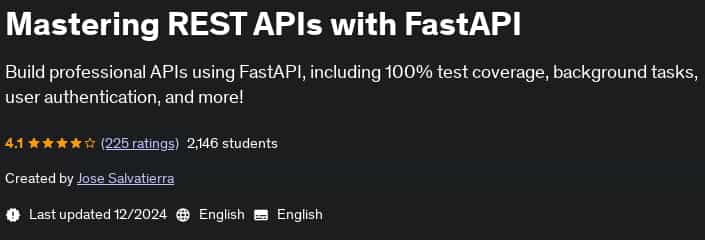 Pictures · Udemy — Mastering REST APIs with FastAPI 2024-12