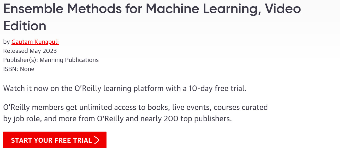 Pictures · Oreilly – Ensemble Methods for Machine Learning, Video Edition 2023-5