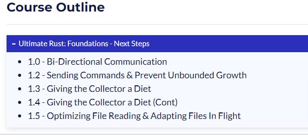 Course topics · Ardan Labs — Ultimate Rust: Foundations – Next Steps 2024-3