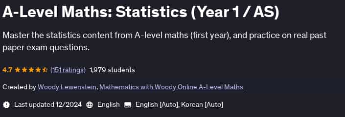Pictures · Udemy — A-Level Maths: Statistics (Year 1 / AS) 2024-12