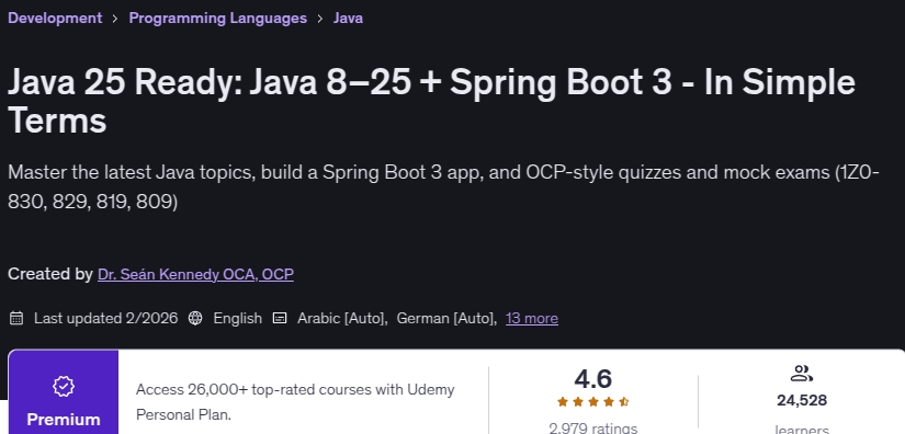 Pictures · Java 25 Ready: Java 8–25 + Spring Boot 3 – In Simple Terms 2026-2