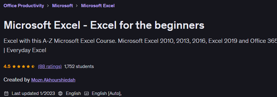 Bilder · Microsoft Excel Excel für Anfänger 2023-1