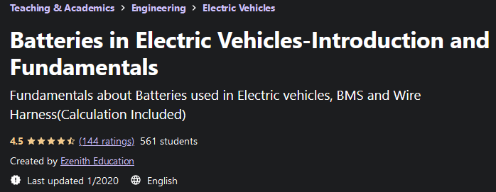 Pictures · Udemy — Batteries in Electric Vehicles-Introduction and Fundamentals 2020-1