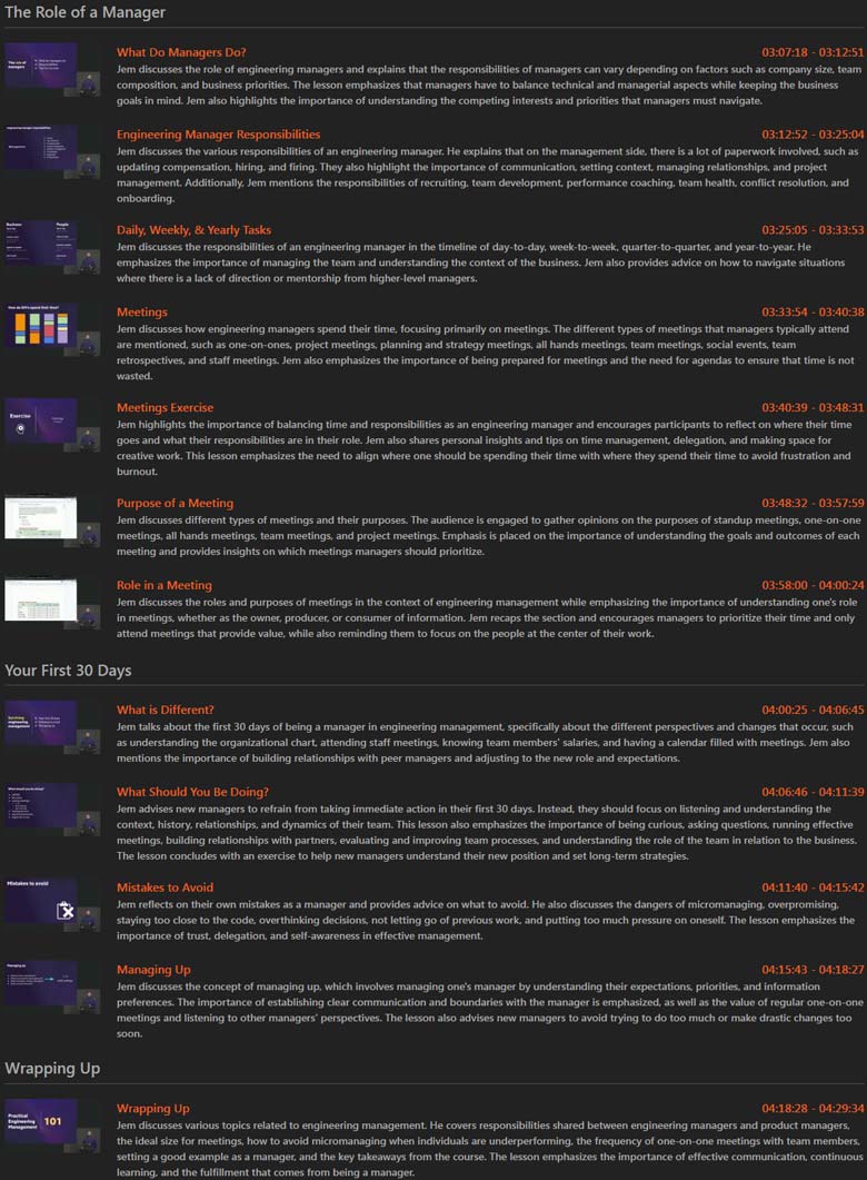Course topics · Frontend Masters — Engineering Management Fundamentals 101 2023-11