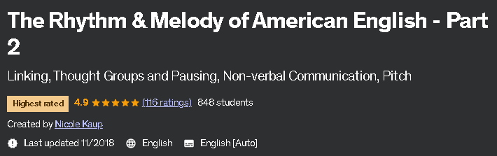 Pictures · Udemy — The Rhythm & Melody of American English – Part 2 2020-12