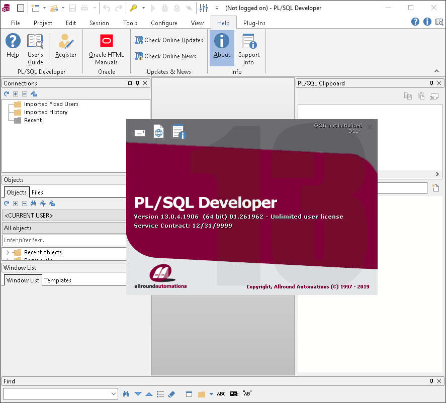 الصور · أوتوماتيك PL/SQL المطور 17.0.1.2245
