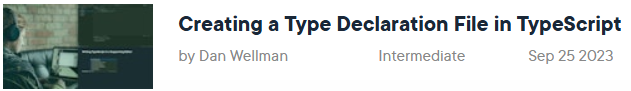 Pictures · Creating a Type Declaration File in TypeScript 2024-2