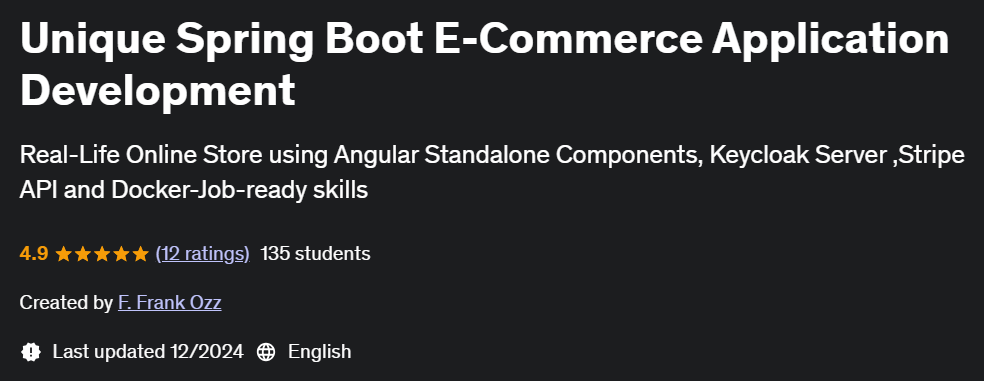 Pictures · Udemy — Unique Spring Boot E-Commerce Application Development 2024-12
