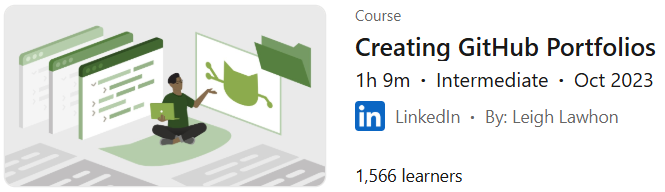 Pictures · LinkedIn — Creating GitHub Portfolios 2023-10