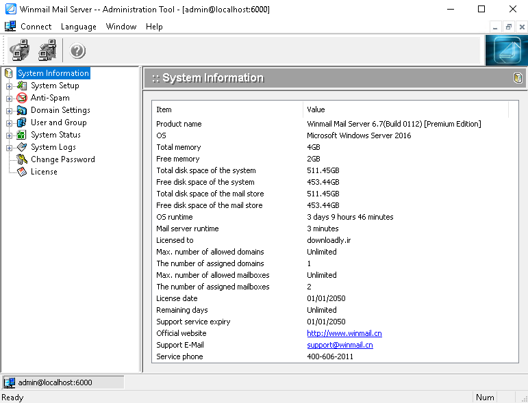 Pictures · Winmail Mail Server 6.7 Premium
