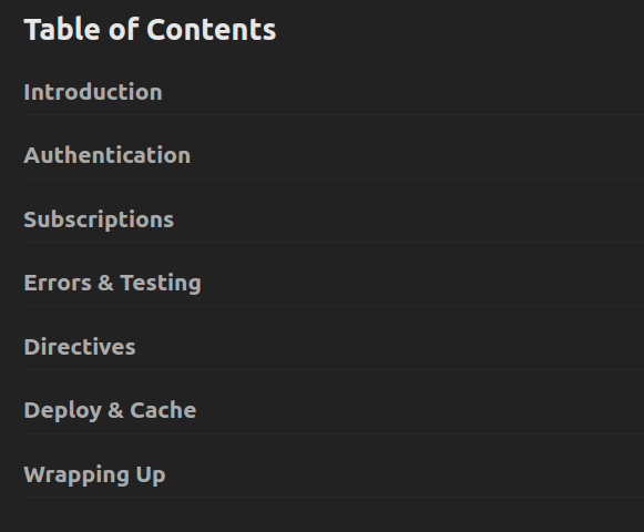 Course topics · Frontend Masters — Advanced GraphQL, v2 2020-17