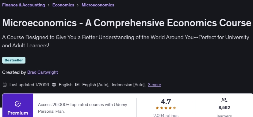 Pictures · Microeconomics – A Comprehensive Economics Course 2026-1