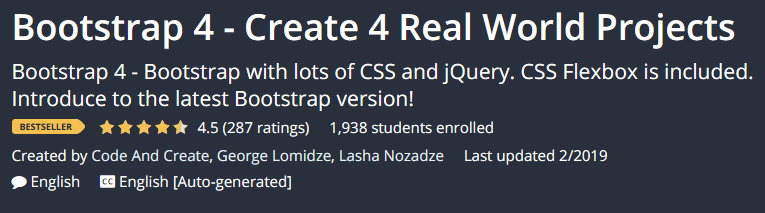 Pictures · Udemy — Bootstrap 4 – Create 4 Real World Projects 2019-2/2019-11